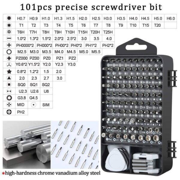 122 in 1 Precisie Magnetische Schroevendraaierset - Afbeelding 3