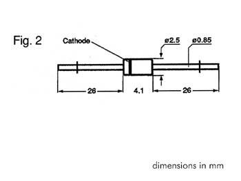 Product thumbnail ZENER DIODE 3V6 - 1.3W
