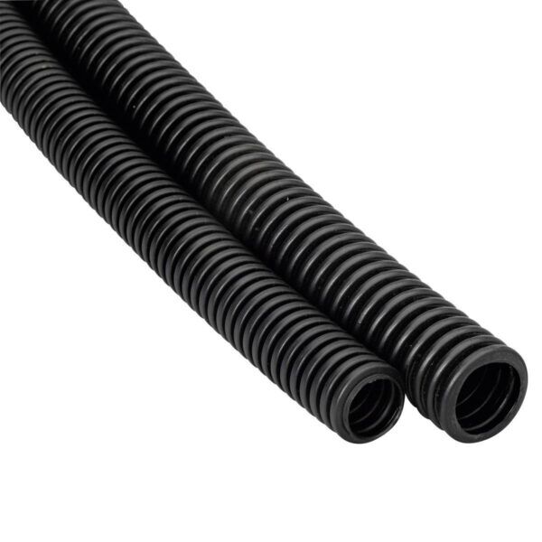 Zwarte flexibele PVC buis 3/4" 19mm geribd - Afbeelding 4