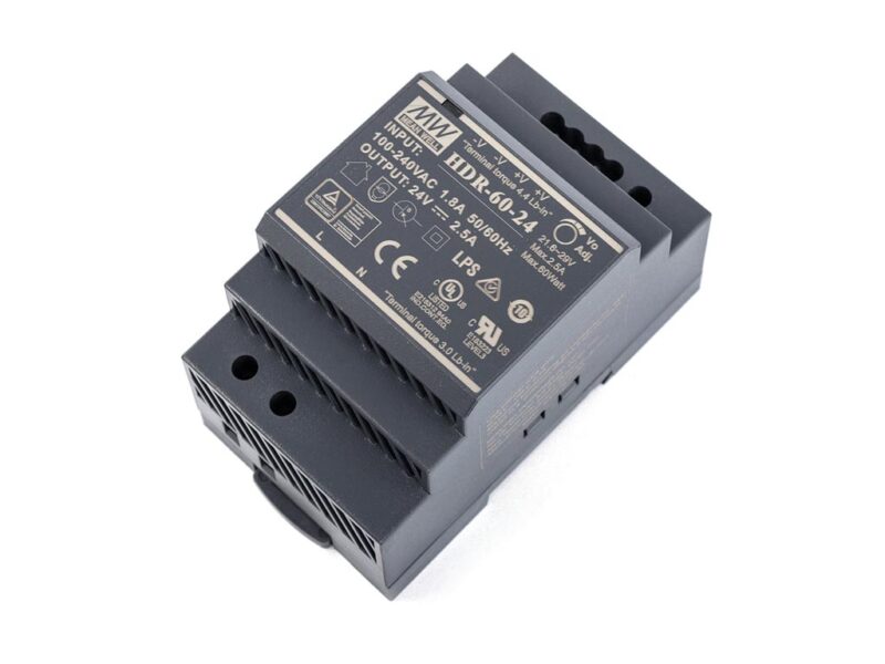 Product thumbnail VOEDING - 1 UITGANG - 60W - DIN-RAILMONTAGE - 24V 2.5A