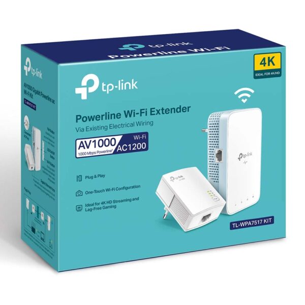 TP-Link TL-WPA7517 Kit 1000 Mbps WiFi Powerline - Afbeelding 2