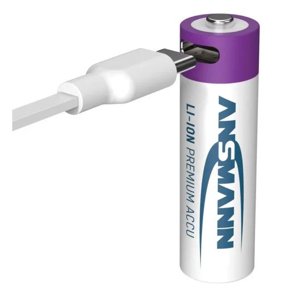 LITHIUM AA 2000MAH USB-C HERLAADBAAR 4 STUKS - Afbeelding 4