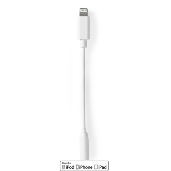 Nedis Apple Lightning 8-Pins | 3,5 mm female jack adapterkabel 10cm - Afbeelding 4