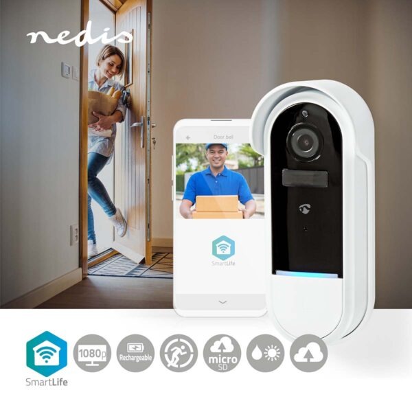 SmartLife Videodeurbel bedraad of op accu - Afbeelding 9