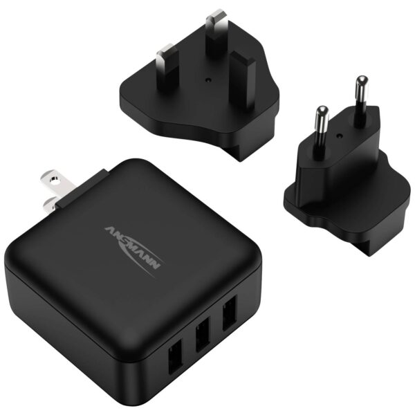 ANSMANN USB TRAVEL CHARGER 15W 3 X USB