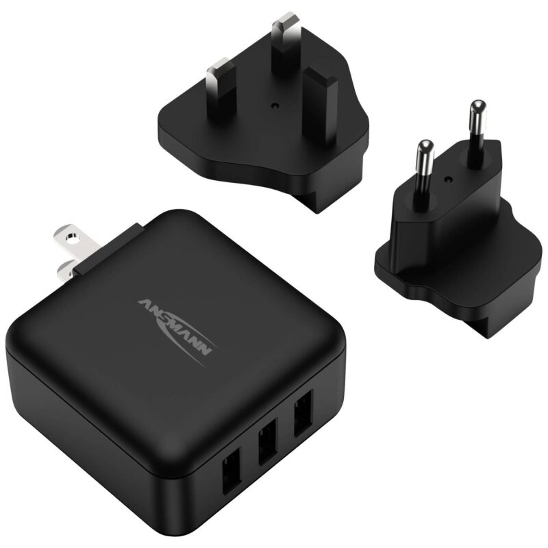 Product thumbnail ANSMANN USB TRAVEL CHARGER 15W 3 X USB