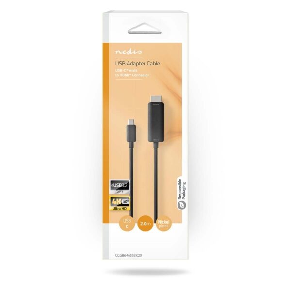USB 3.2 Gen 1 | USB-C™ Male | HDMI™ Connector | 4K@60Hz | 2.00 m - Afbeelding 3