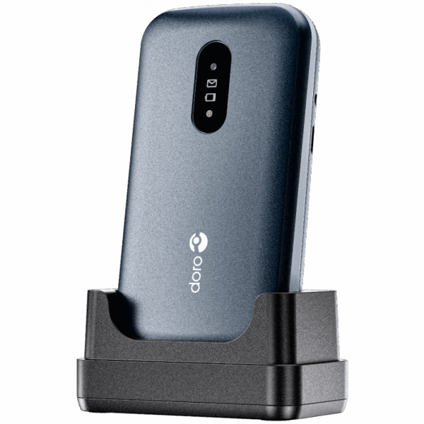 Doro 2820 4G telefoon blauw/wit inclusief bureaulader