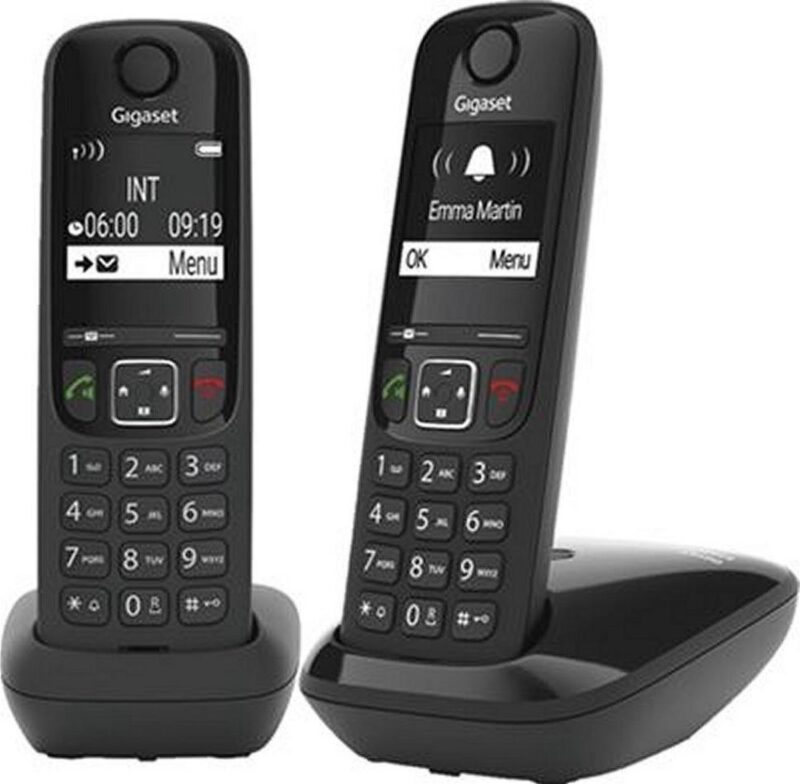 Product thumbnail Gigaset AS690 draadloze duo DECT Zwart