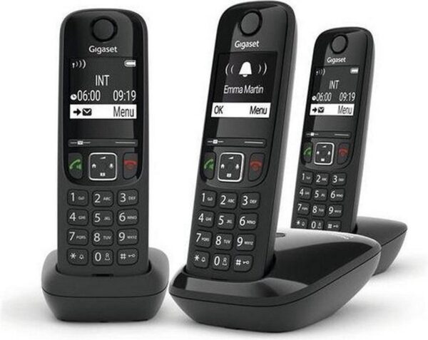 Gigaset AS690 draadloze trio DECT Zwart