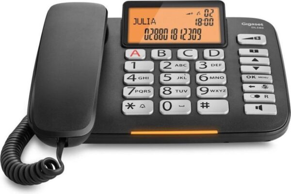Gigaset DL580 Vaste Telefoon Met Display (Zwart) - Afbeelding 3