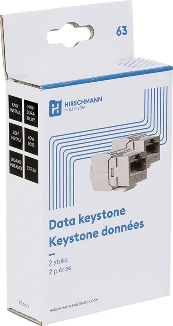 Hirschmann | Keystone | CAT6A | RJ45 Female | S/FTP | Metaal - Afbeelding 3