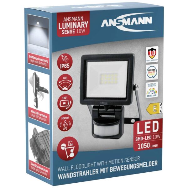 ANSMANN PIR LED FLOODLIGHT 10W - Afbeelding 2