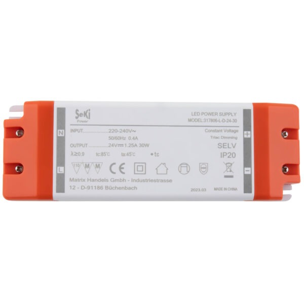 LED-voeding 30W 24VDC dimbaar