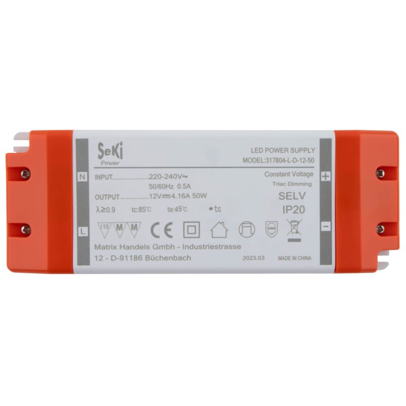 Product thumbnail LED-voeding 50W 12VDC dimbaar