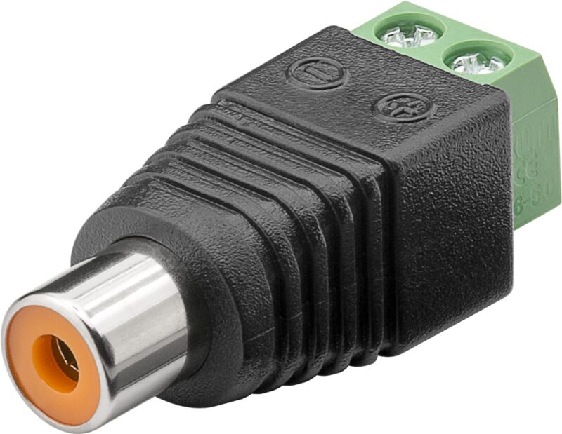 Product thumbnail VROUWELIJK RCA NAAR SCHROEF CONTACTEN
