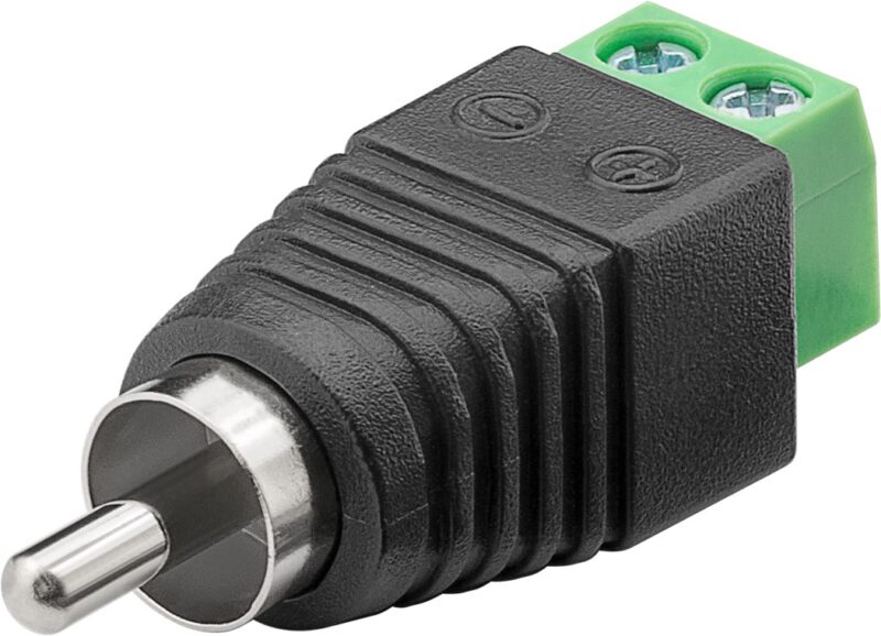 Product thumbnail MANNELIJK RCA NAAR SCHROEF CONTACTEN
