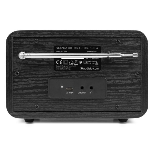 VICENZA WIFI INTERNET RADIO MET ACCU | ZWART - Afbeelding 2