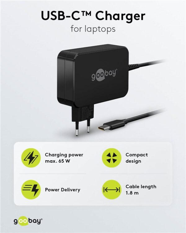 ACT Universele USB-C Laptoplader | 65W | Wall Charger - Afbeelding 5