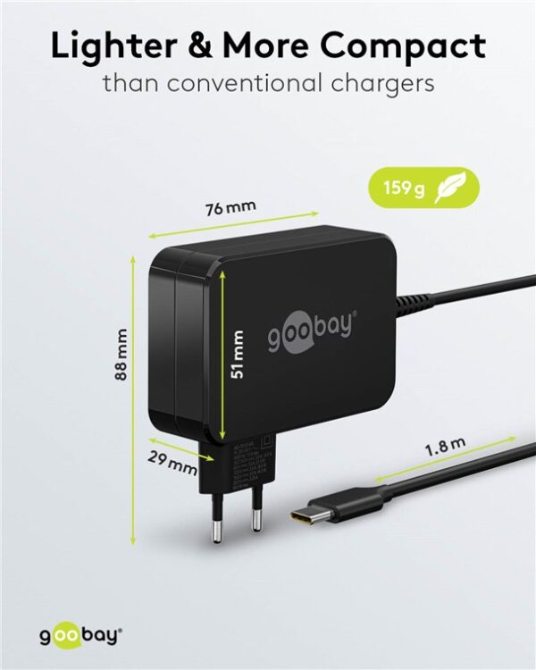 ACT Universele USB-C Laptoplader | 65W | Wall Charger - Afbeelding 4