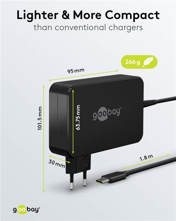 ACT Universele USB-C Laptoplader | 90W | Wall Charger - Afbeelding 3