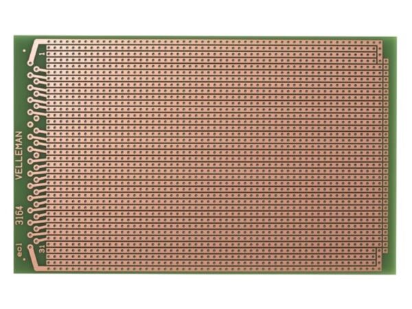 EUROCARD VOLLE-LIJN PATROON - 100x160mm - FR4 (1st./bl.)