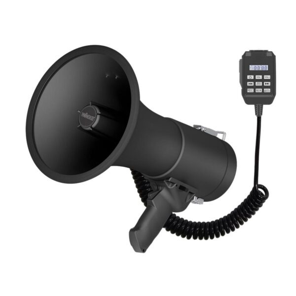 MEGAFOON 50W BLUETOOTH ZWART RECORD SIRENE MICROFOON
