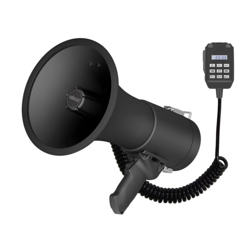 Product thumbnail MEGAFOON 50W BLUETOOTH ZWART RECORD SIRENE MICROFOON
