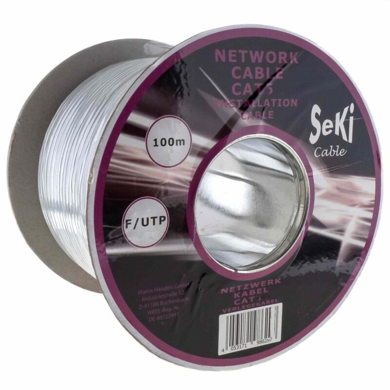 Product thumbnail FTP CAT6 netwerkkabel rol van 100 meter