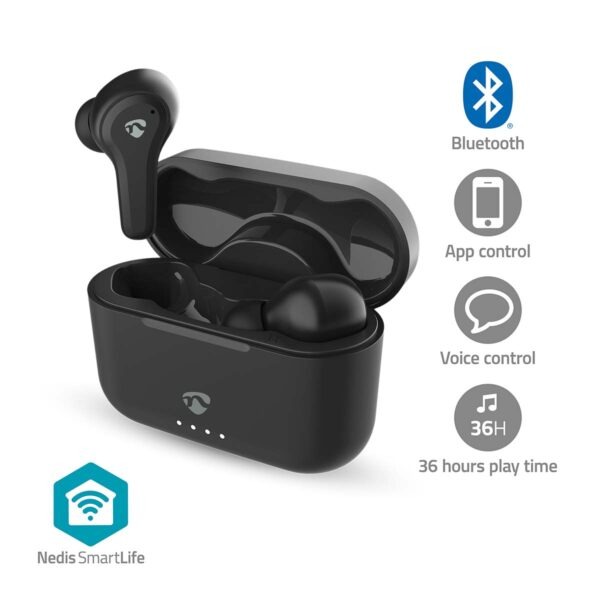 Draadloze Oordopjes Fully Hybrid Noise Cancelling | Bluetooth | Charging case | Zwart - Afbeelding 2