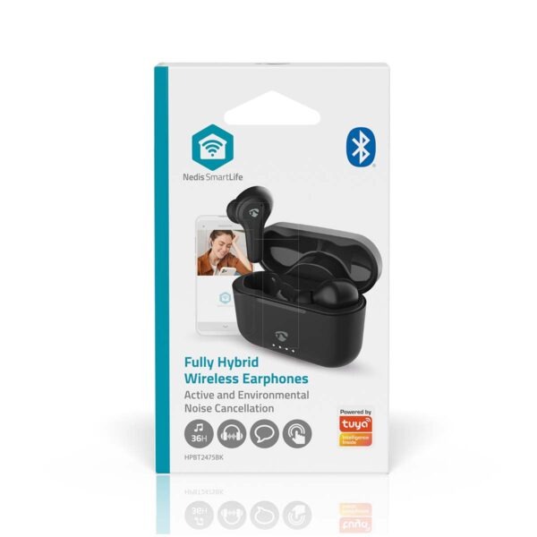 Draadloze Oordopjes Fully Hybrid Noise Cancelling | Bluetooth | Charging case | Zwart - Afbeelding 4