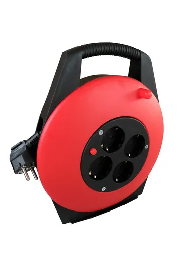 Product thumbnail Kabelhaspel 10 meter 3x1mm² 4-voudig RA met thermische beveiliging