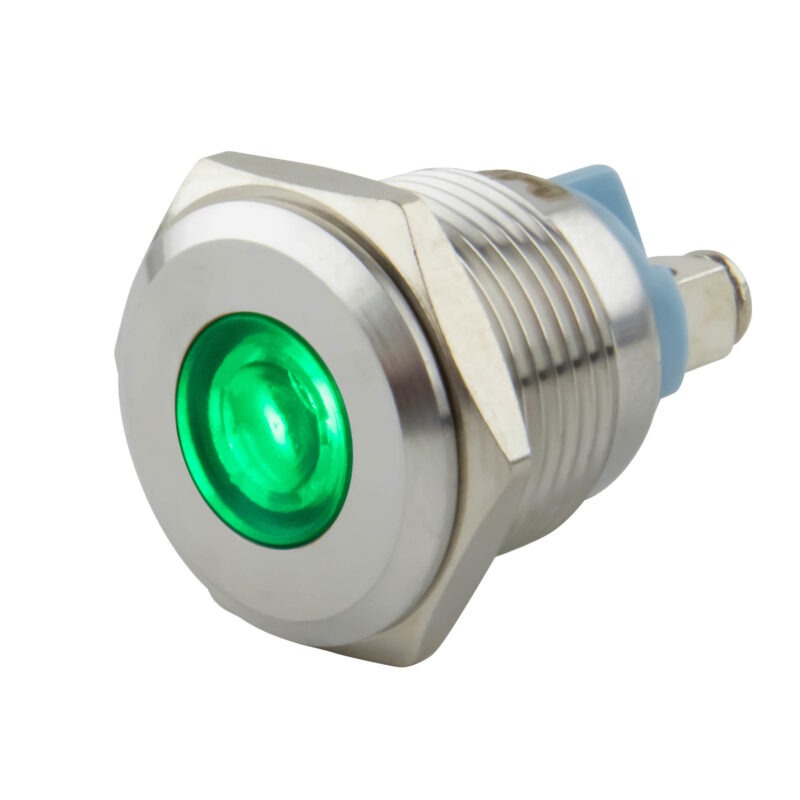 Product thumbnail LED 6-24V INDICATIELAMP GROEN IP67 16mm