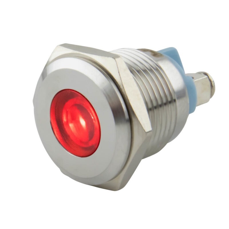 Product thumbnail LED 6-24V INDICATIELAMP ROOD IP67 16mm