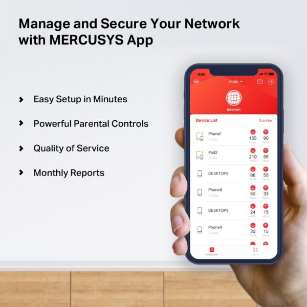 Mercusys Halo H50G AC1900 Home Mesh Wi-Fi Systeem - Afbeelding 4