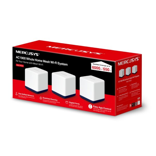 Mercusys Halo H50G AC1900 Home Mesh Wi-Fi Systeem - Afbeelding 2