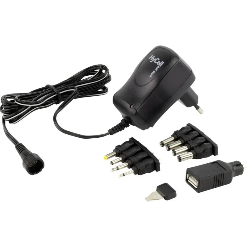 Product thumbnail Universele AC adapter 0,6A 3/4,5/5/6/7,5/9/12 V DC
