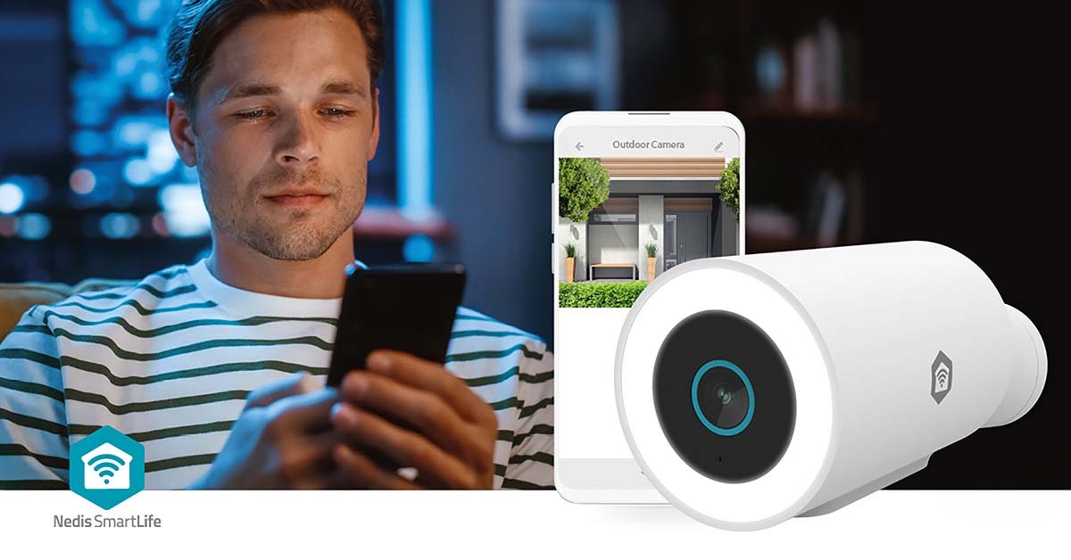 SmartLife Camera voor Buiten | Wi-Fi | 3MP | 1296p | IP65 | Wit - Afbeelding 9