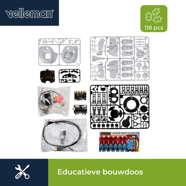 EDUCATIEVE BOUWKIT TOBBIE II MICROBIT ROBOT - Afbeelding 4