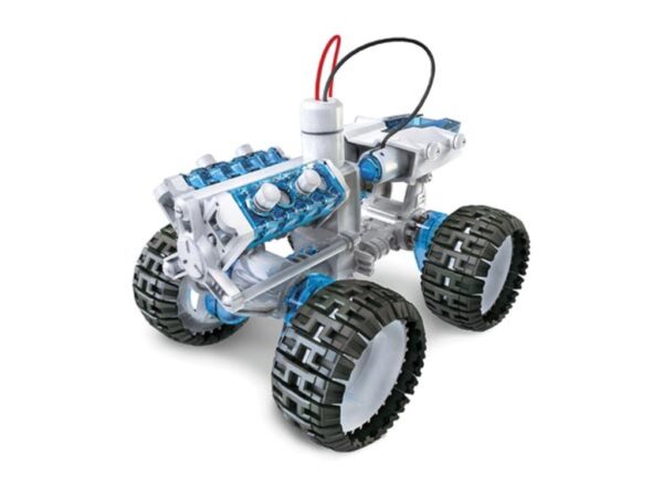 EDUCATIEVE BOUWKIT  TERREINAUTO AANGEDREVEN DOOR ZOUT WATER