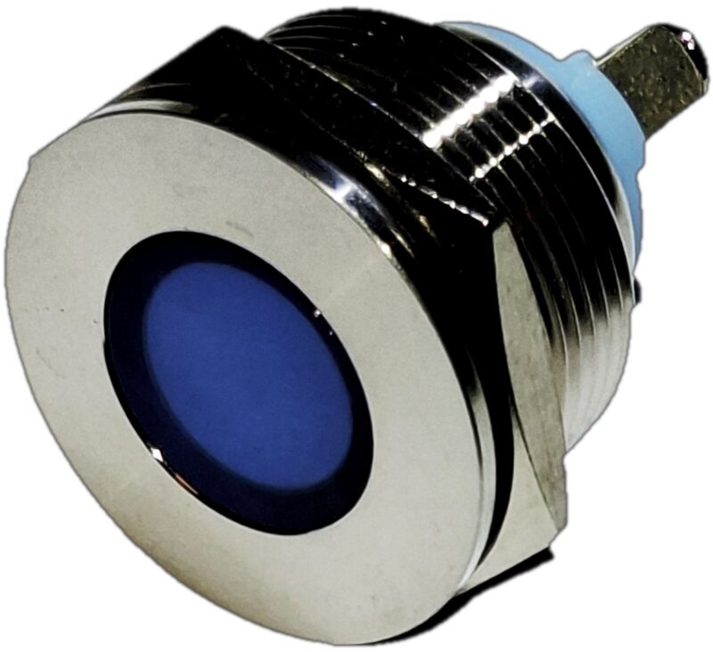 Product thumbnail LED 6-24V INDICATIELAMP BLAUW IP67 22mm