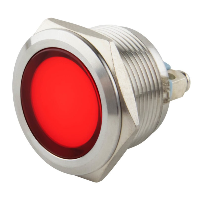 Product thumbnail LED 6-24V INDICATIELAMP ROOD IP67 22mm