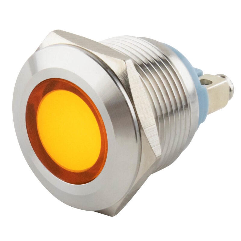 Product thumbnail LED 6-24V INDICATIELAMP GEEL IP67 19mm