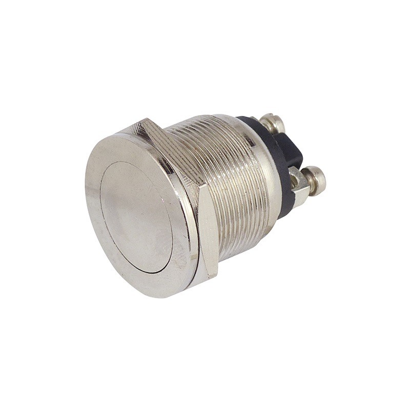 Product thumbnail ZEER PLATTE DRUKKNOP (PULS) METAAL SPST 1NO