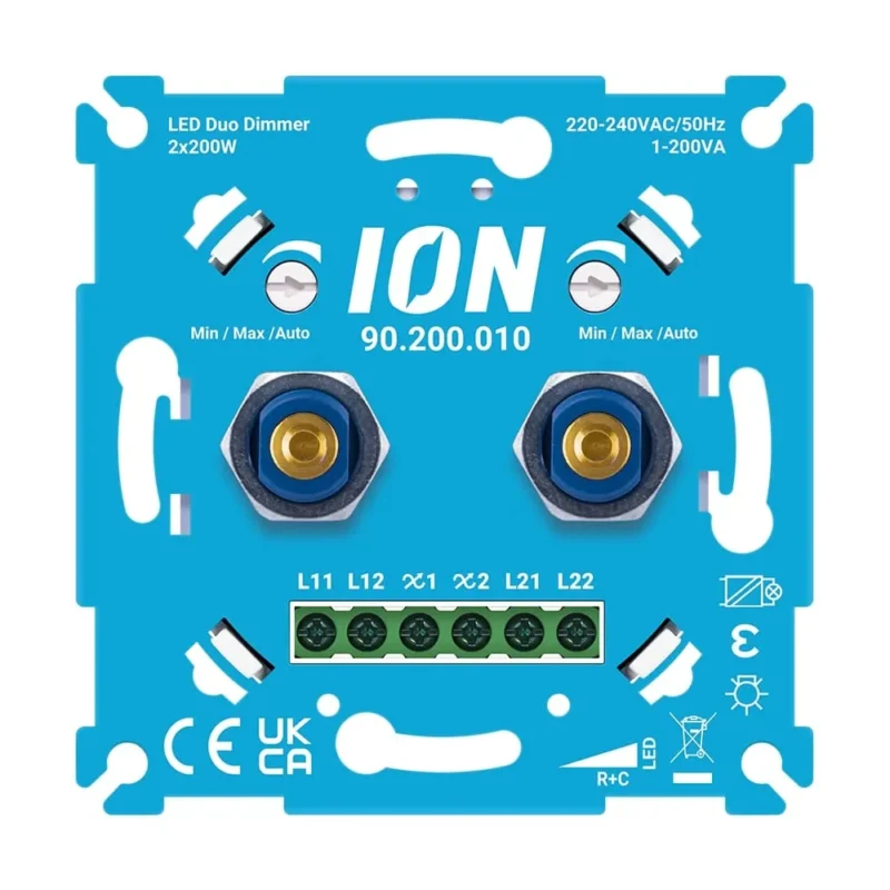 Product thumbnail ION INDUSTRIES INBOUW DUO LED DIMMER 2 x 200 WATT