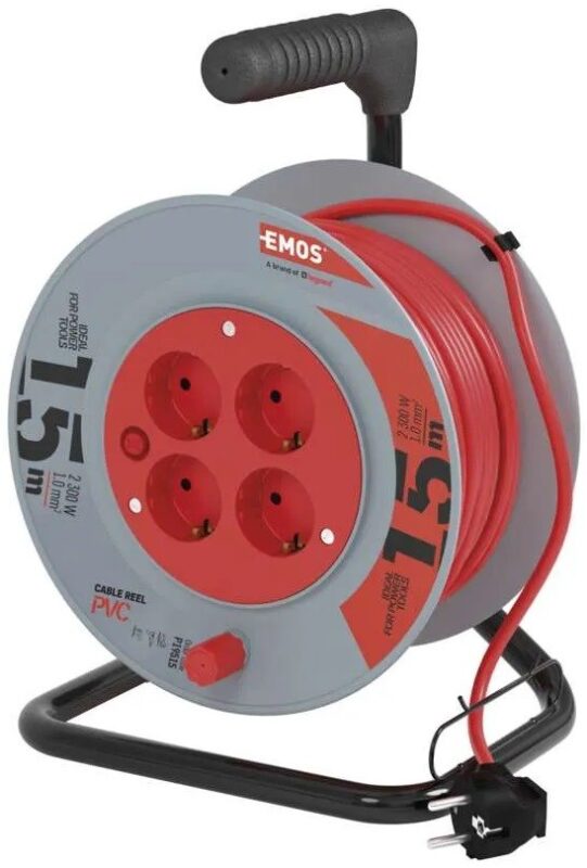 Product thumbnail Kabelhaspel 15 meter 3x1mm² H05 VMVL ROOD