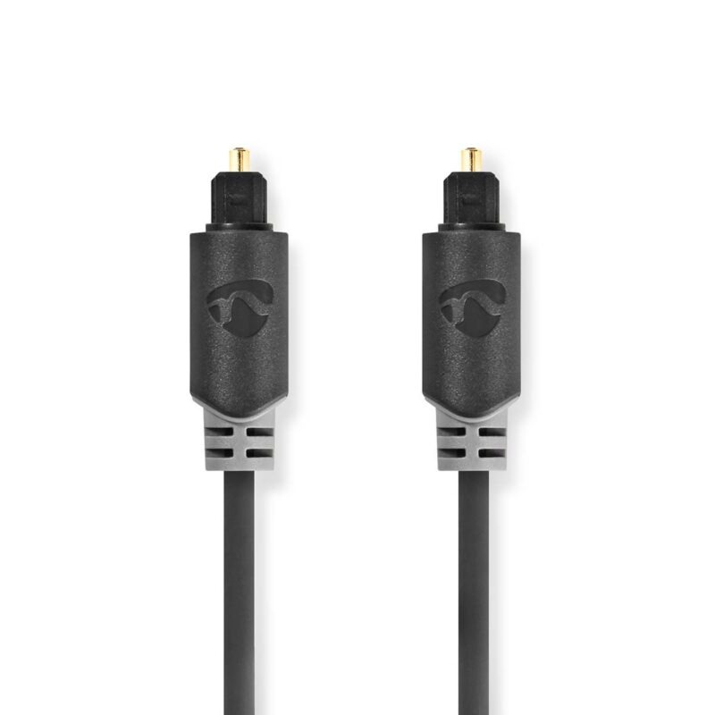 Product thumbnail Optische Audiokabel | 1 meter | TosLink Male - TosLink Male | Zwart