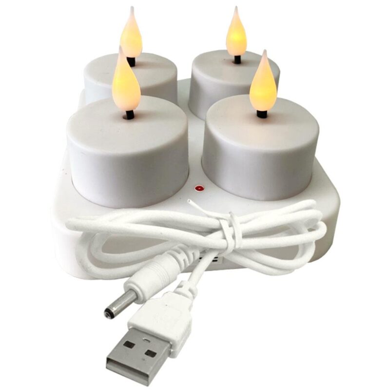 Product thumbnail OPLAADBARE THEELICHTJES 4 STUKS