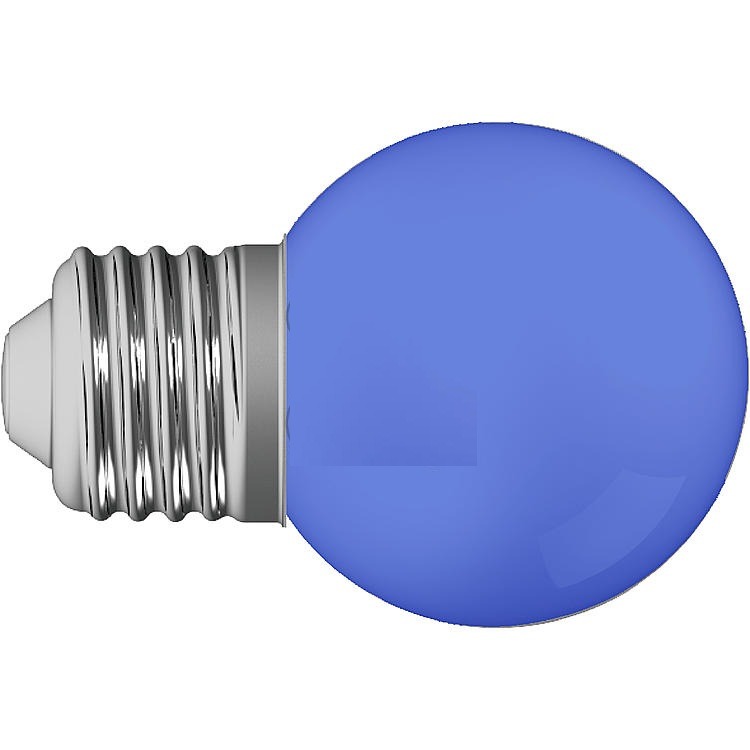 Product thumbnail LED-lamp kogel blauw 1W / E27 IP44 voor prikkabel