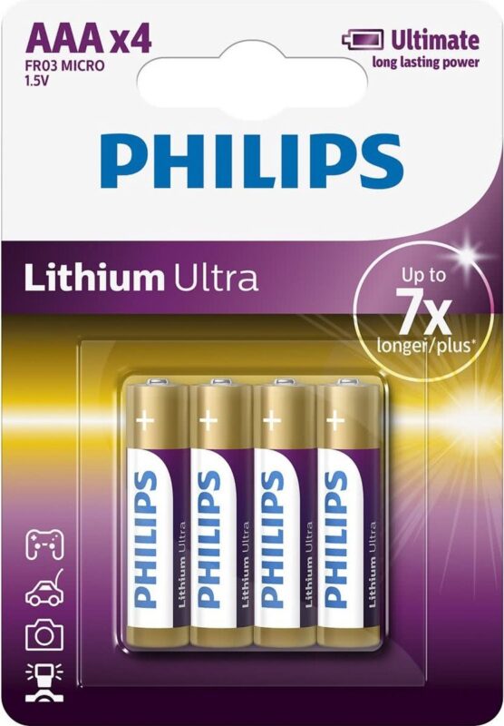 Product thumbnail Philips Lithium Ultra AAA 1,5V (4 stuks)